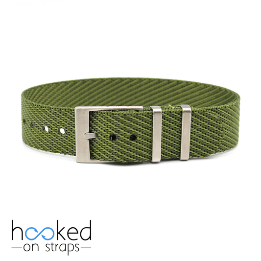 apple green single pass adjustable strap 18mm