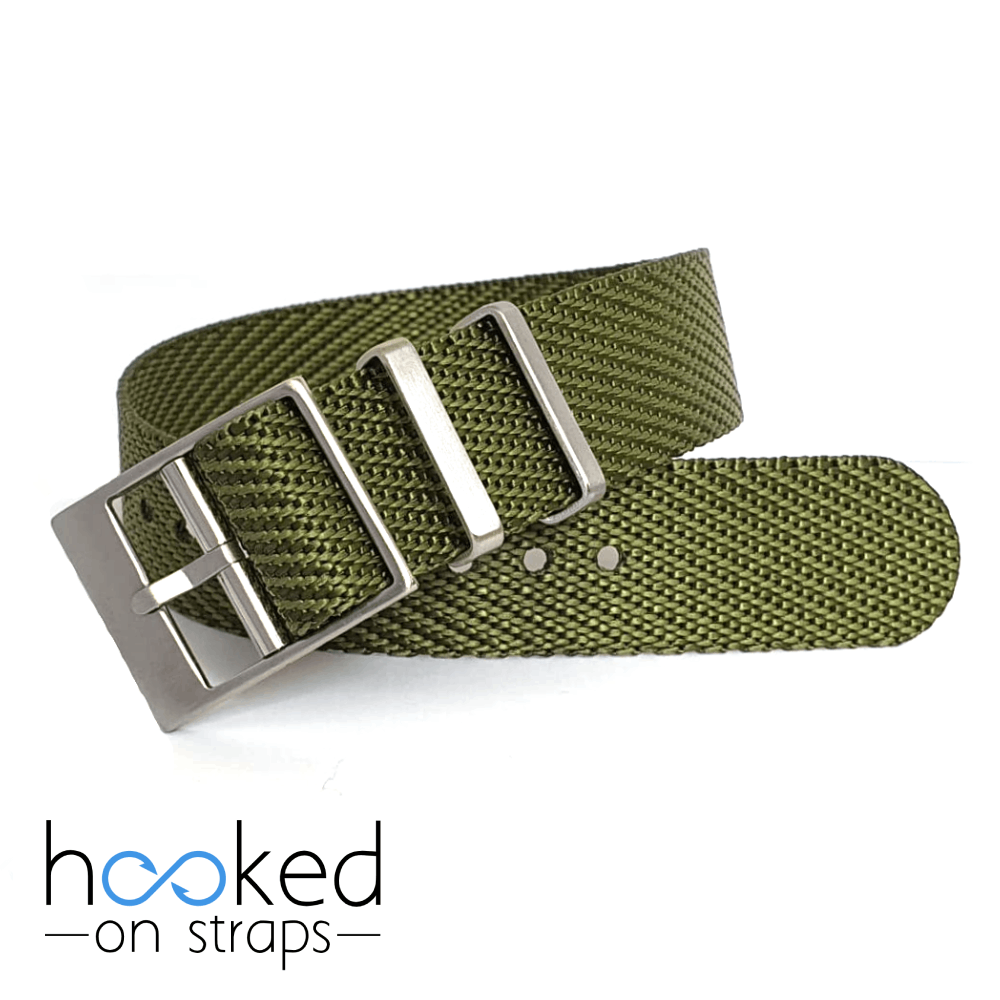 apple green single pass adjustable strap 18mm