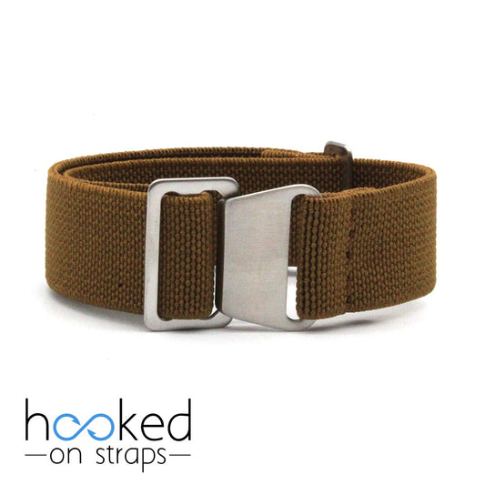 brown elastic nato strap