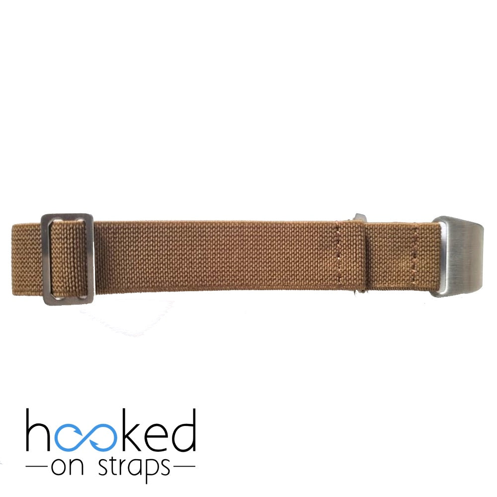 brown elastic nato strap