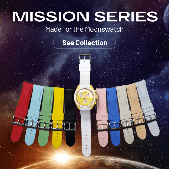 moonswatch strap in different colors - red blue green yellow black white pink blue khaki gray light brown