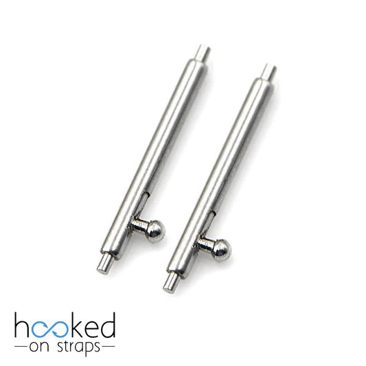 pair of quick release spring bars top view