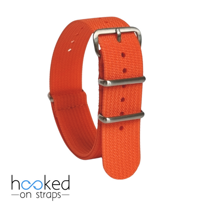 orange regular ribbed nato strap