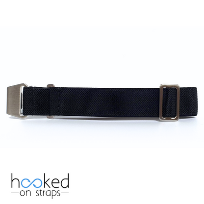 black elastic nato strap