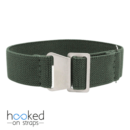 green elastic nato strap