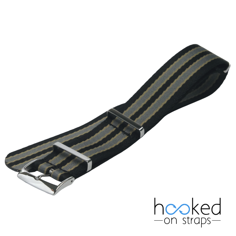 black omega mega seatbelt nato strap