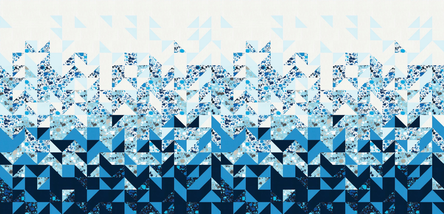 blue mosaic background 