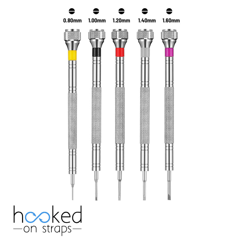 5 pieces Precision Screwdriver Set from 0.80mm 1.00mm 1.20mm 1.40mm 1.60mm