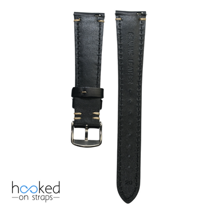 black cordovan leather strap